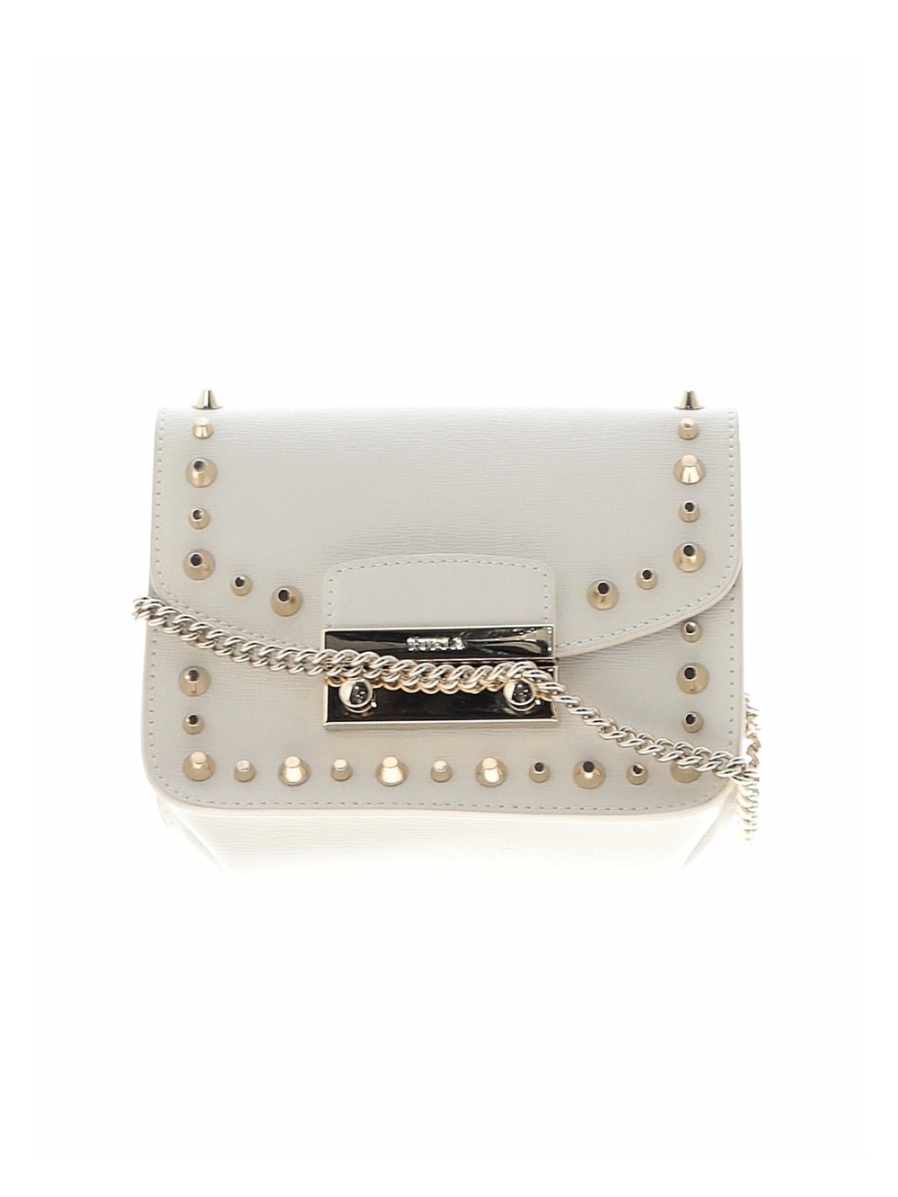 Furla Julia Studded Metropolis leather crossbody bag